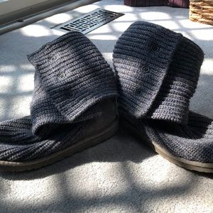 Blue/Grey Knitted UGGS